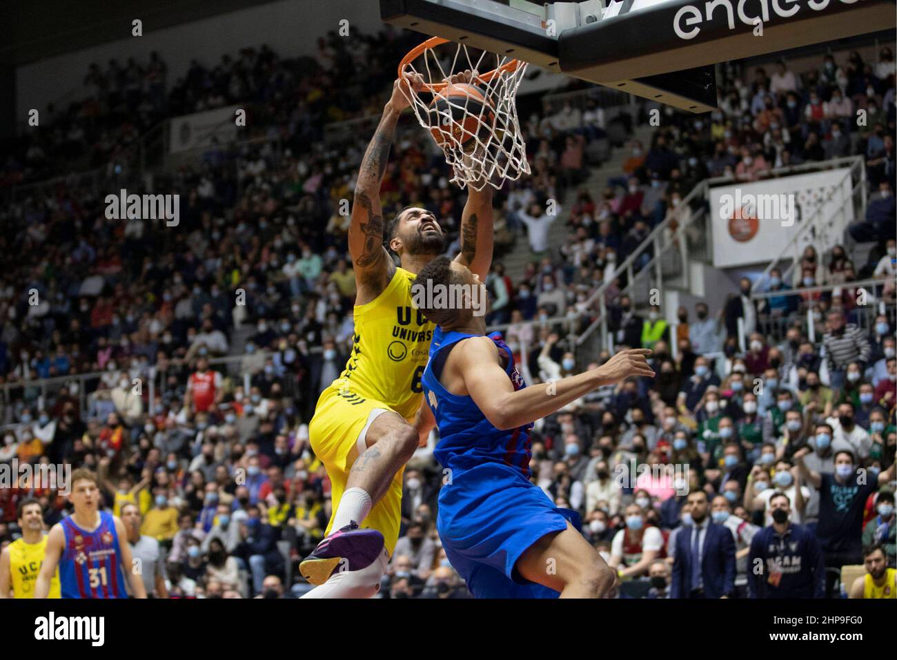 Grenade, Espagne. 19th févr. 2022. 19th février 2022 ; Palais municipal de Deportes ; Grenade ; Andalousie ; Espagne ; Liga Endesa ACB ; Semi-finales; Copa del Rey; FC Barcelona Barça vs UCAM Murcia; Augusto Lima (Barça) 900/Cordo Press Credit: CORDO PRESS/Alay Live News Banque D'Images