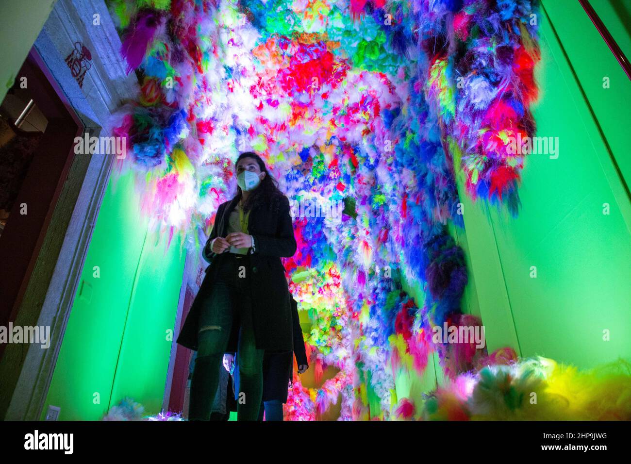 Rome, Italie. 18th févr. 2022. Exposition ''FOU - folie dans l'art contemporain'' au Chiostro del Bramante à Rome (Credit image: © Matteo Nardone/Pacific Press via ZUMA Press Wire) Banque D'Images