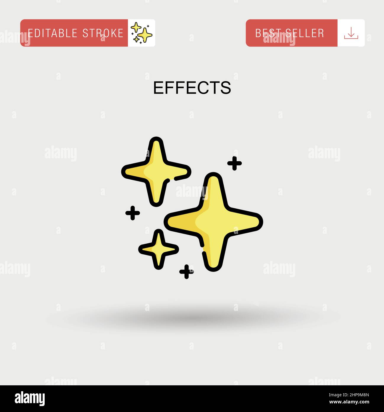 Effets icône de vecteur simple. Illustration de Vecteur