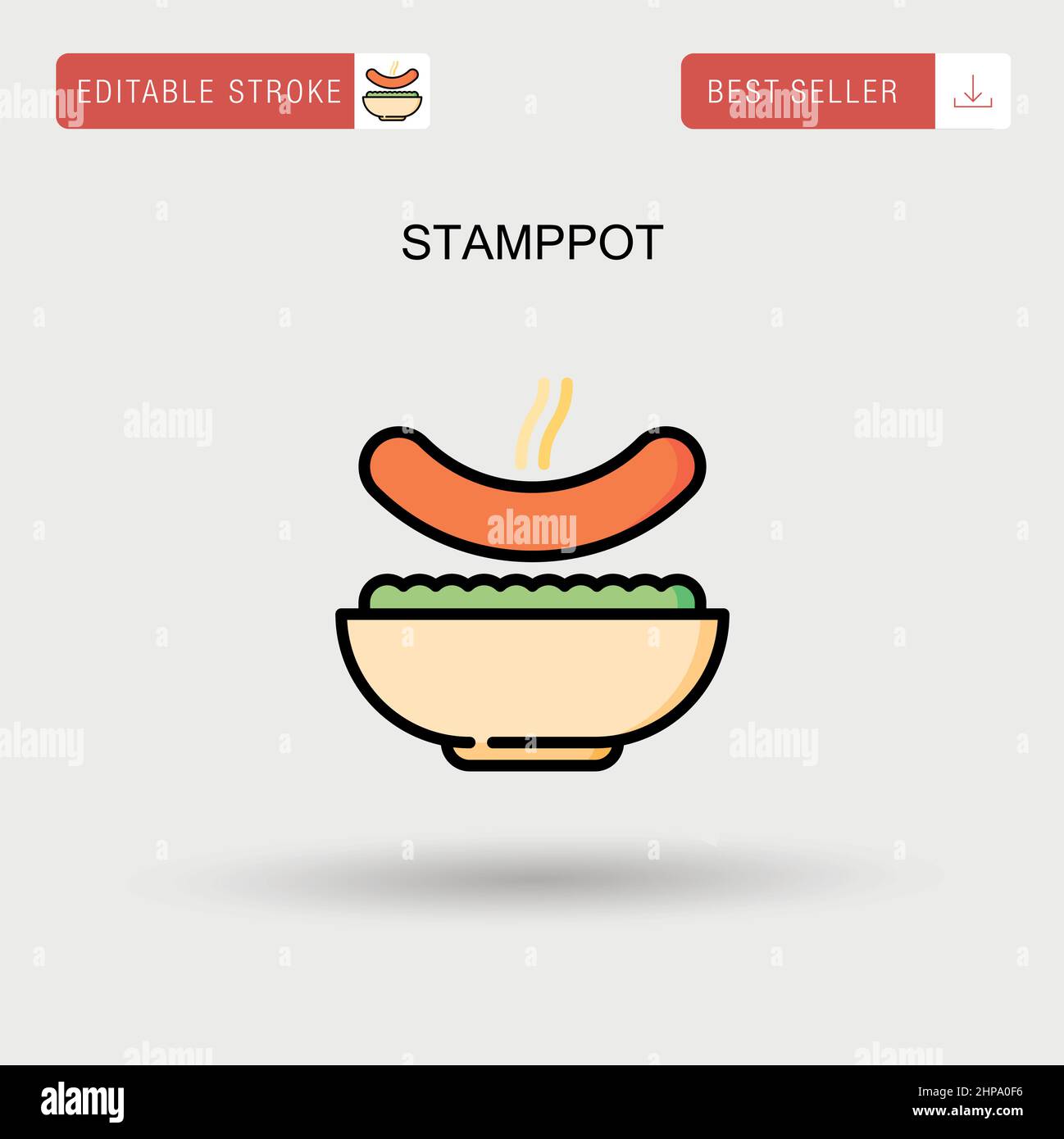 Icône de vecteur simple STAMPpot. Illustration de Vecteur