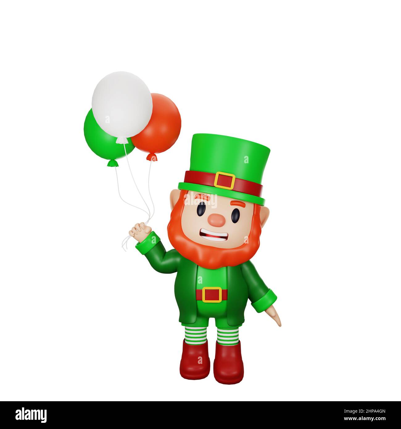 3d rendu du concept du personnage st. patrick Banque D'Images