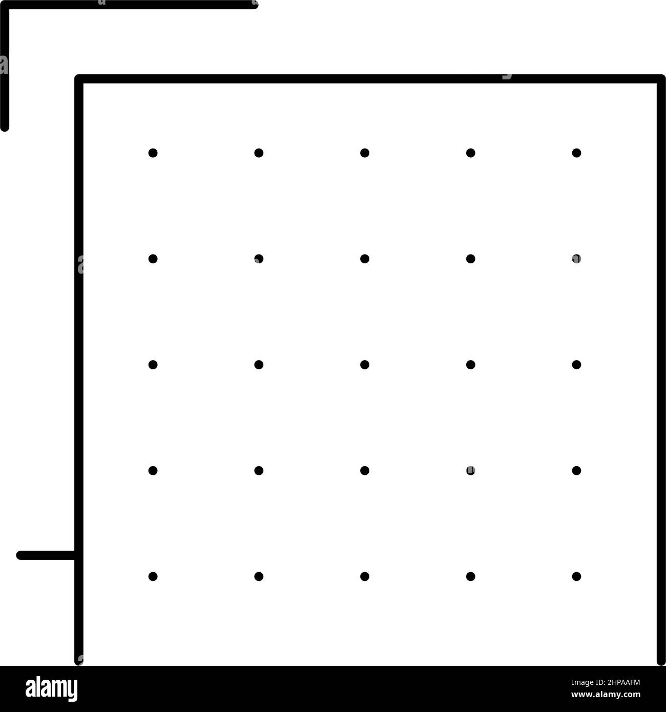 illustration vectorielle de l'icône de ligne de calque de matériau de construction Illustration de Vecteur