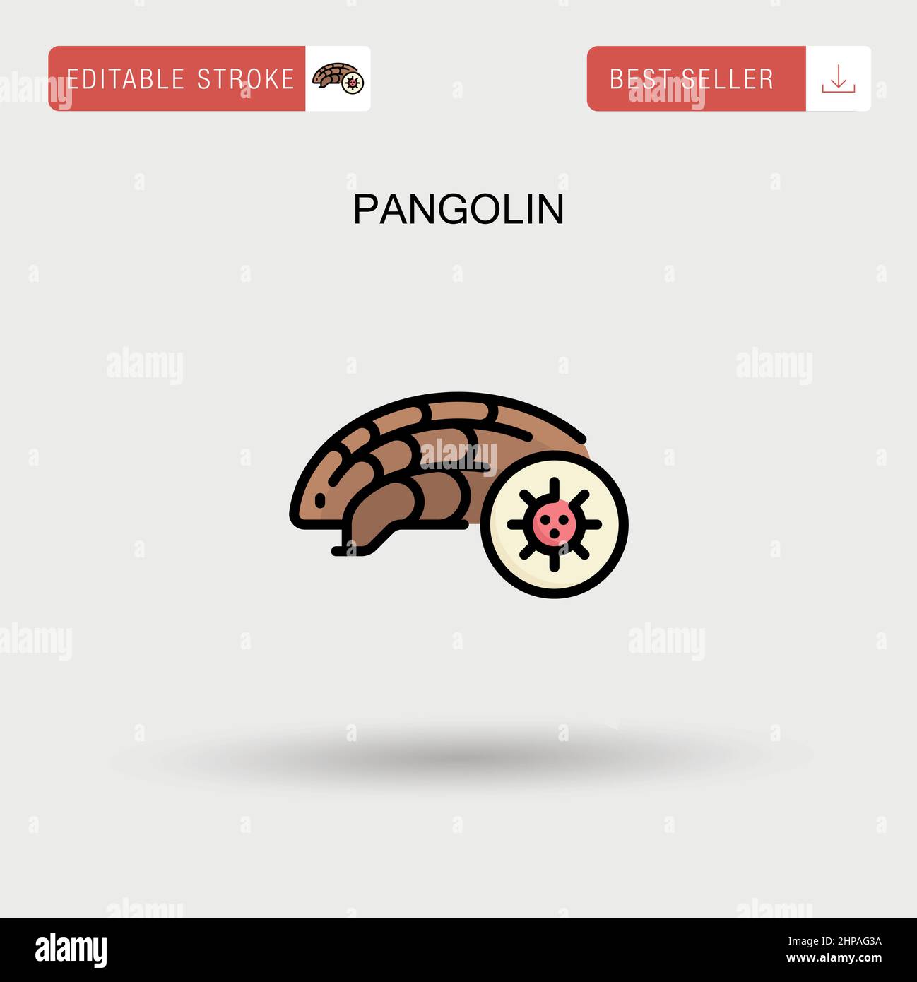 Icône de vecteur simple Pangolin. Illustration de Vecteur Icône de vecteur simple Pangolin. Illustration de Vecteur