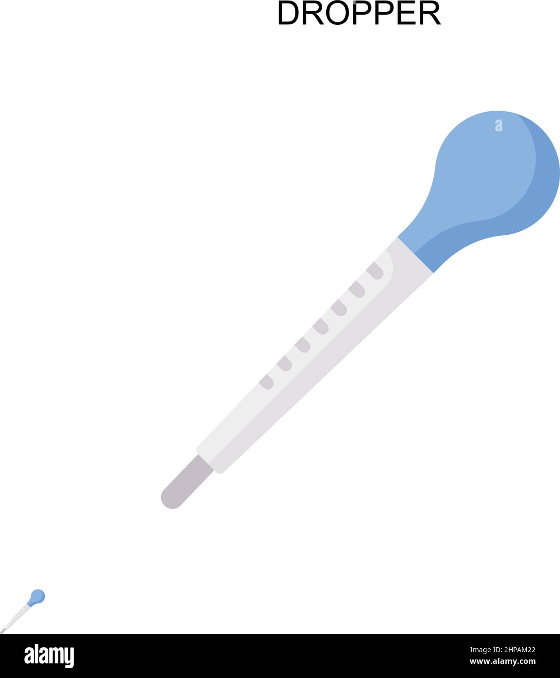 Icône de vecteur simple compte-gouttes.Modèle de conception de symbole d'illustration pour élément d'interface utilisateur Web mobile. Illustration de Vecteur