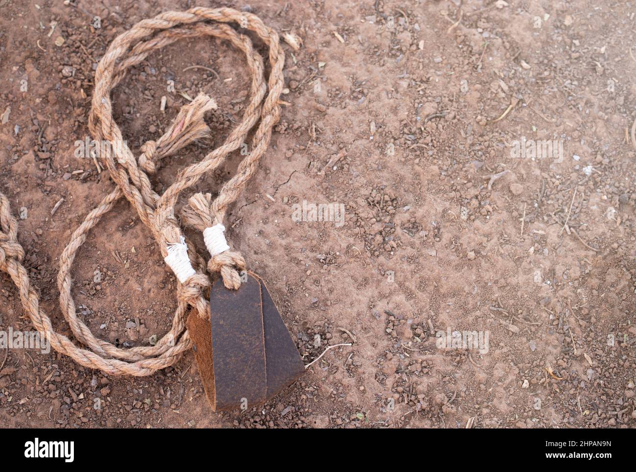 Style ancien classique Sling dans la terre Banque D'Images