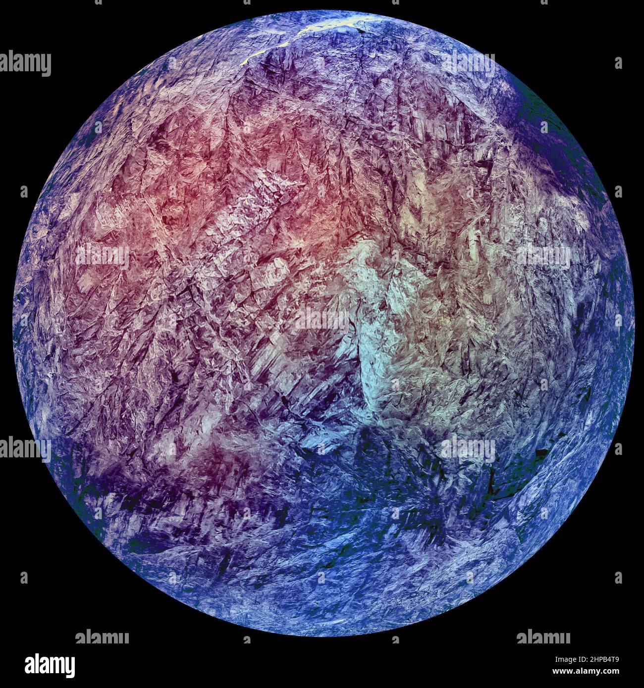 Planète Lune Scienèce graphique Fiction arrière-plan espace Bavière Banque D'Images