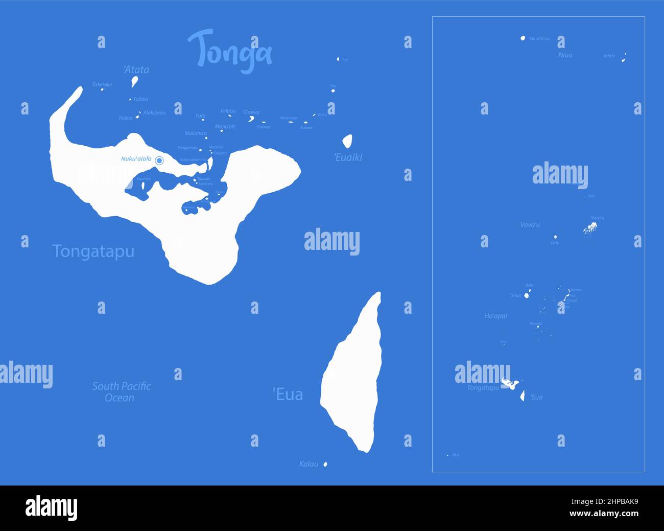 Tonga map Banque de photographies et d'images à haute résolution - Alamy