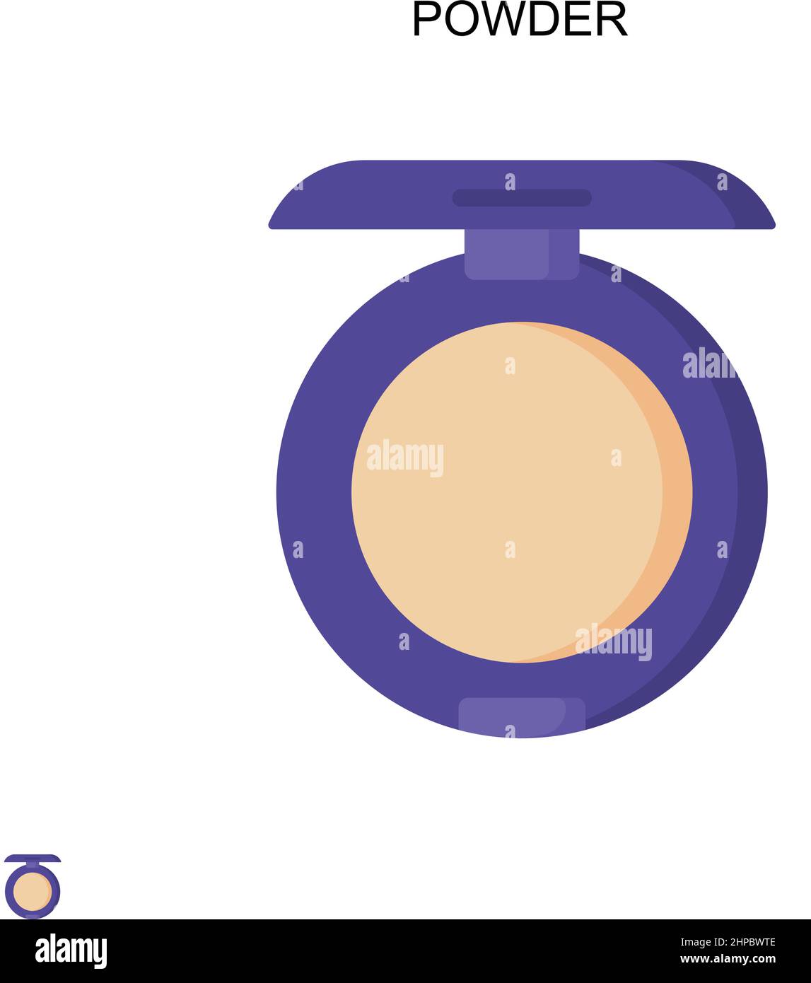 Icône de vecteur simple en poudre.Modèle de conception de symbole d'illustration pour élément d'interface utilisateur Web mobile. Illustration de Vecteur