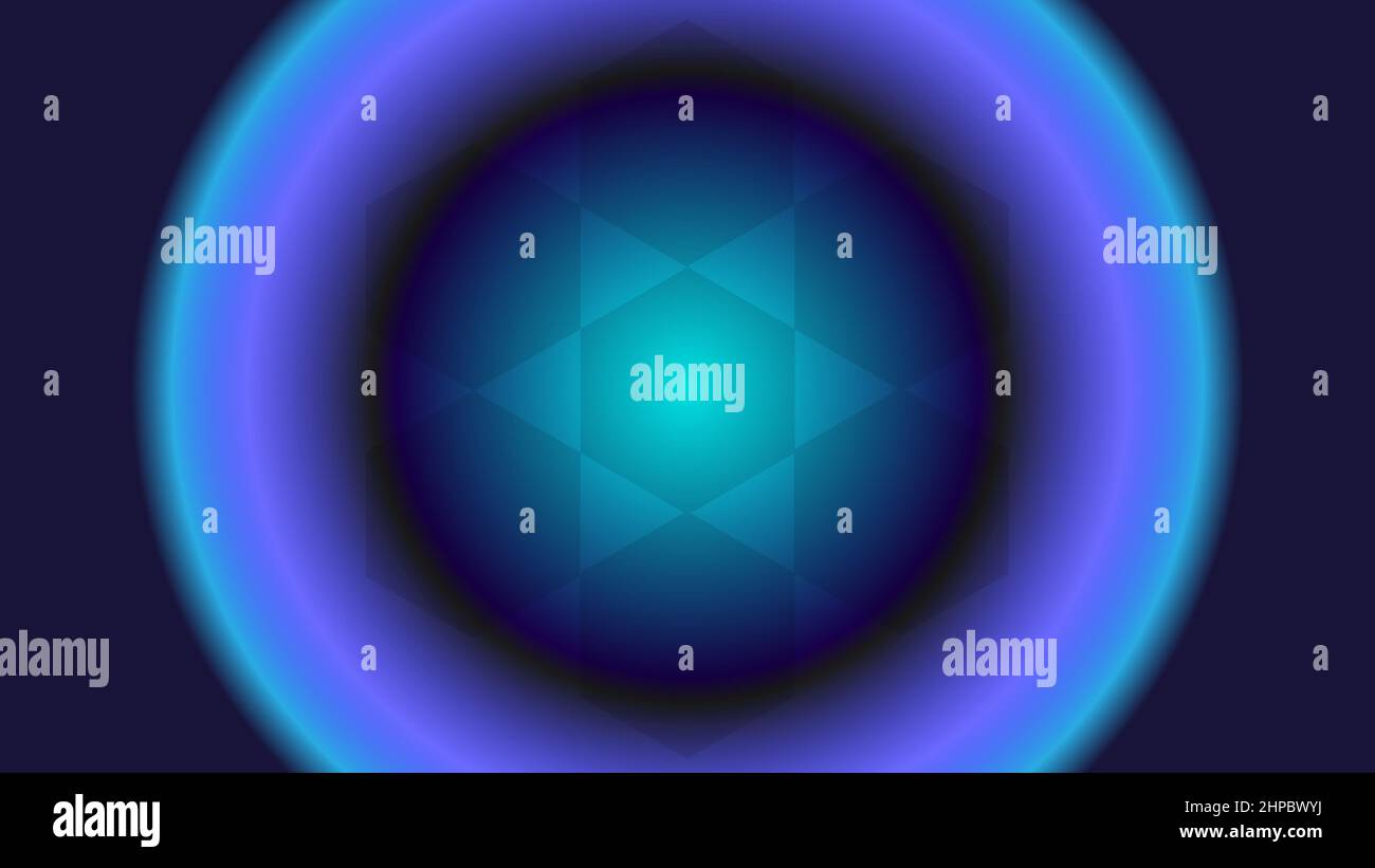 Arrière-plan de cercle abstrait de couleur bleue à dégradé doux Illustration de Vecteur