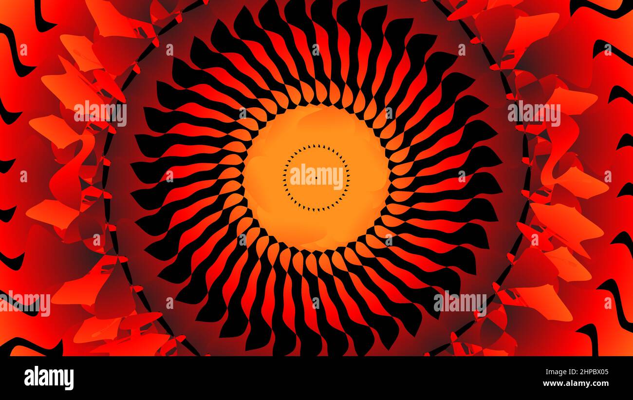 Couleur rouge dégradé moderne du cercle abstrait Illustration de Vecteur