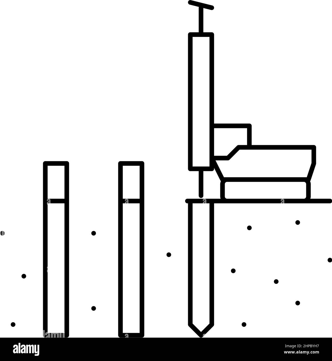 illustration vectorielle de l'icône de ligne de conduite de pile Illustration de Vecteur