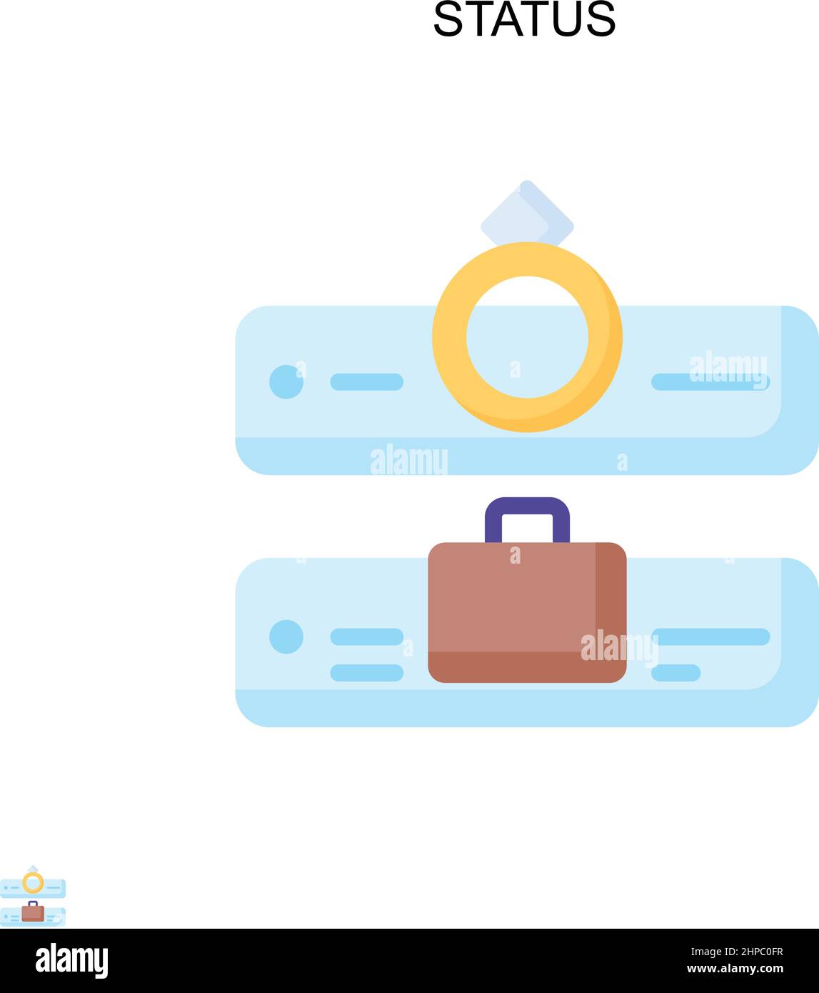 Icône de vecteur simple d'état. Modèle de conception de symbole d'illustration pour élément d'interface utilisateur Web mobile. Illustration de Vecteur