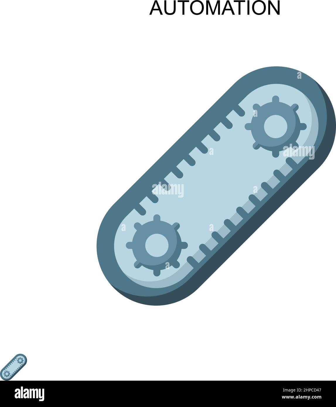 Icône de vecteur simple d'automatisation.Modèle de conception de symbole d'illustration pour élément d'interface utilisateur Web mobile. Illustration de Vecteur