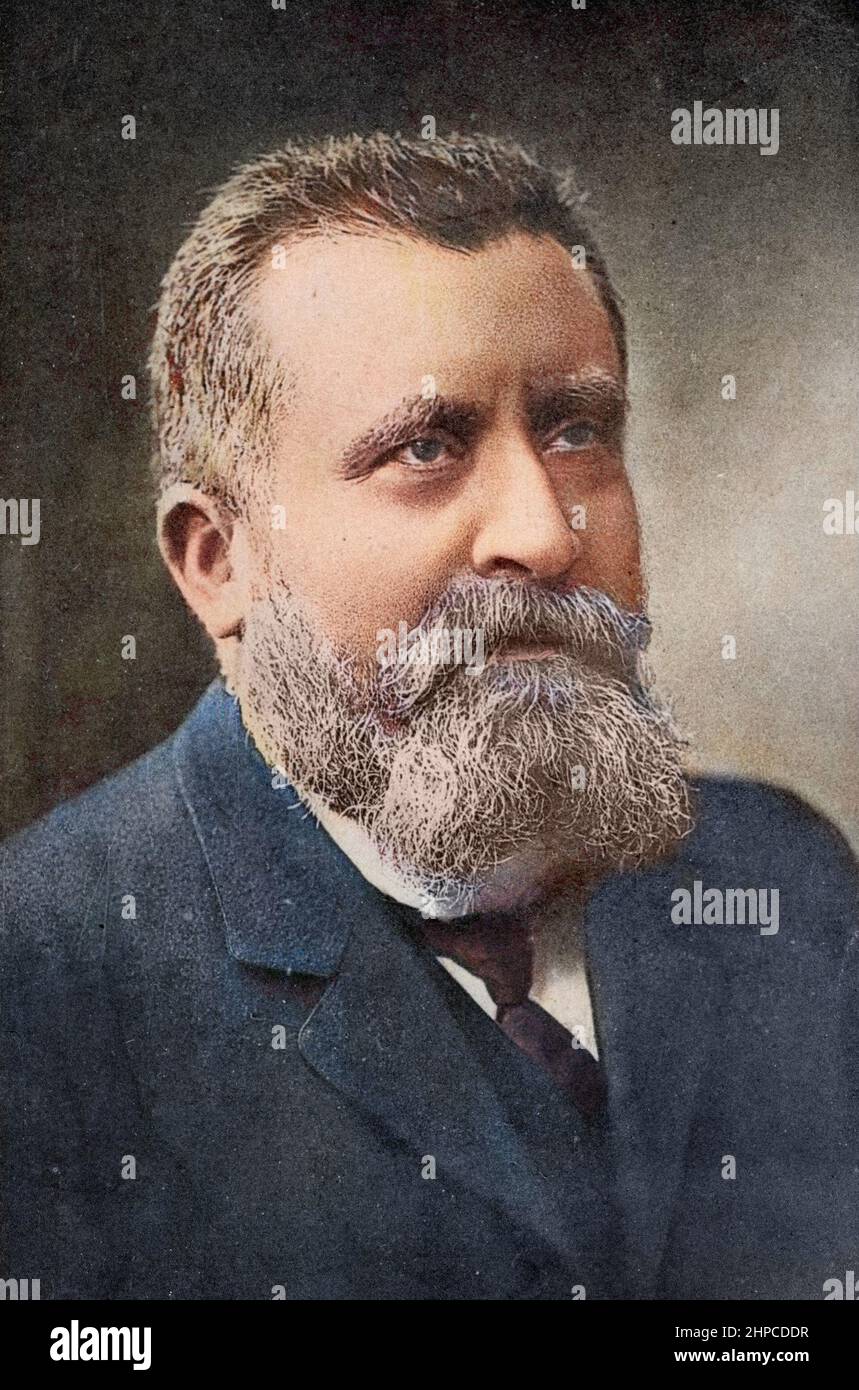 Portrait du politicien français, Jean Jaures (1859-1914) - photo collégié de mesure Banque D'Images