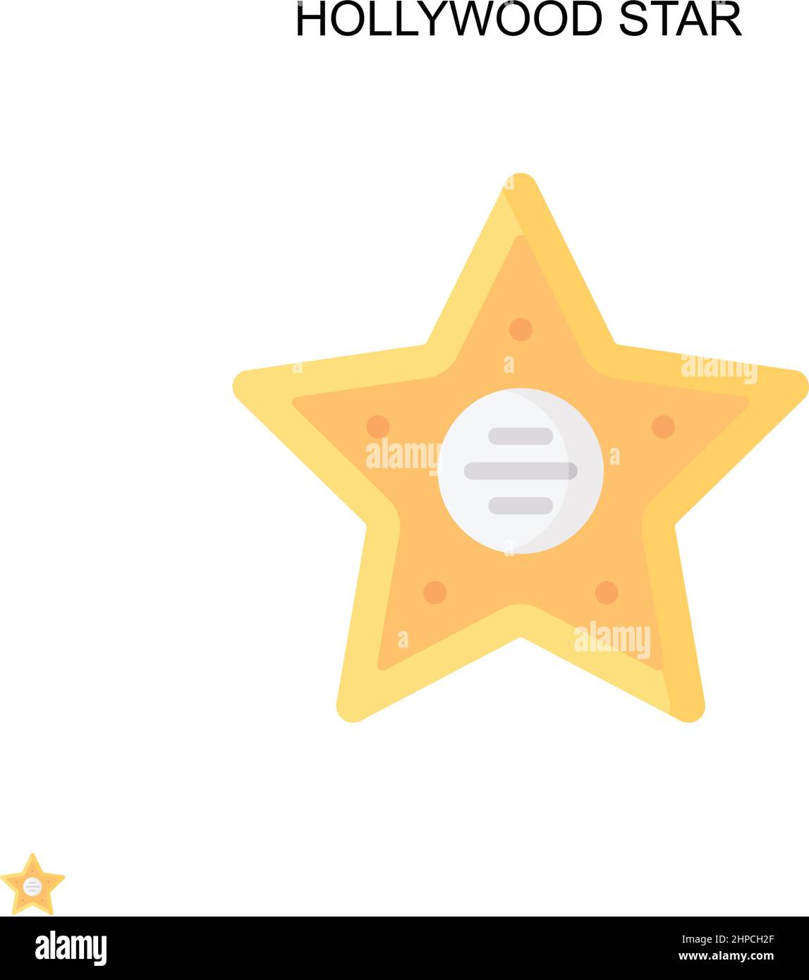 ICÔNE VECTEUR simple HOLLYWOOD STAR. Modèle de conception de symbole d'illustration pour élément d'interface utilisateur Web mobile. Illustration de Vecteur ICÔNE VECTEUR simple HOLLYWOOD STAR. Modèle de conception de symbole d'illustration pour élément d'interface utilisateur Web mobile. Illustration de Vecteur