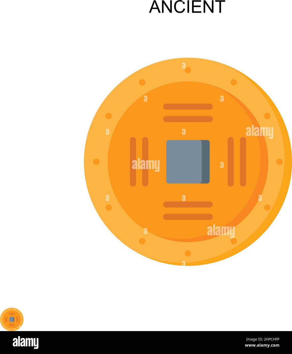 Ancienne icône de vecteur simple. Modèle de conception de symbole d'illustration pour élément d'interface utilisateur Web mobile. Illustration de Vecteur