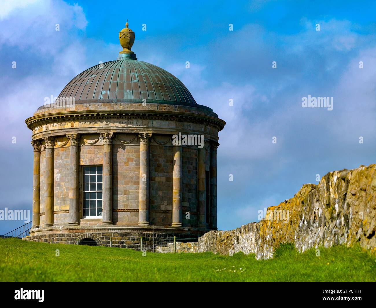 Temple de Mussenden, Downhill, Derry, Irlande du Nord Banque D'Images