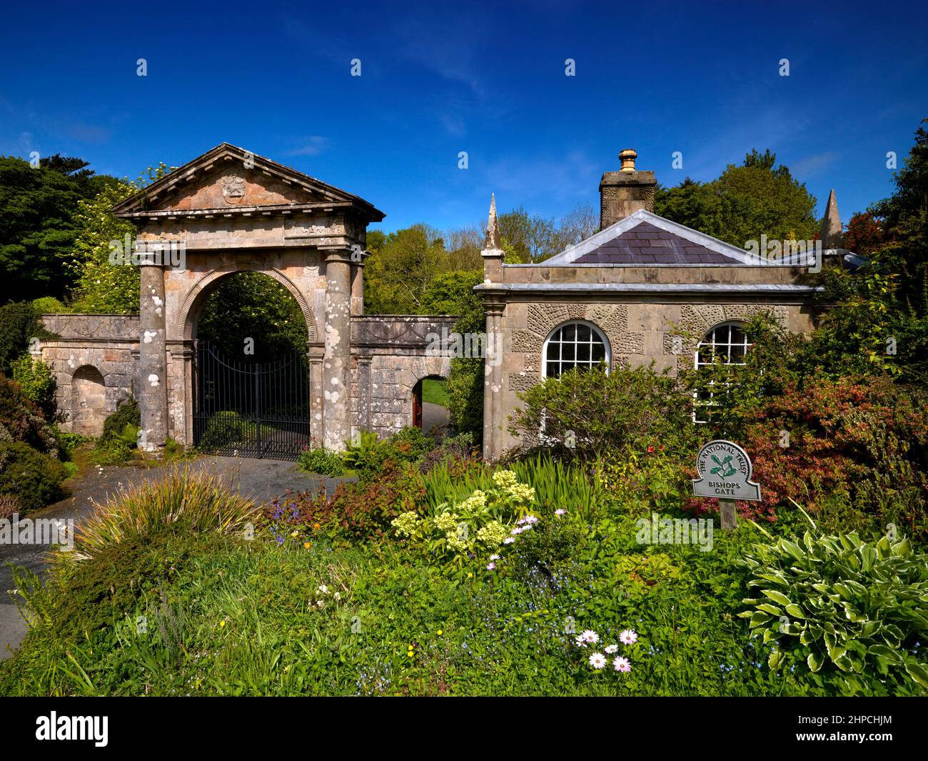 Bishops Gate, Mussenden Temple, Downhill, Derry, Irlande du Nord Banque D'Images