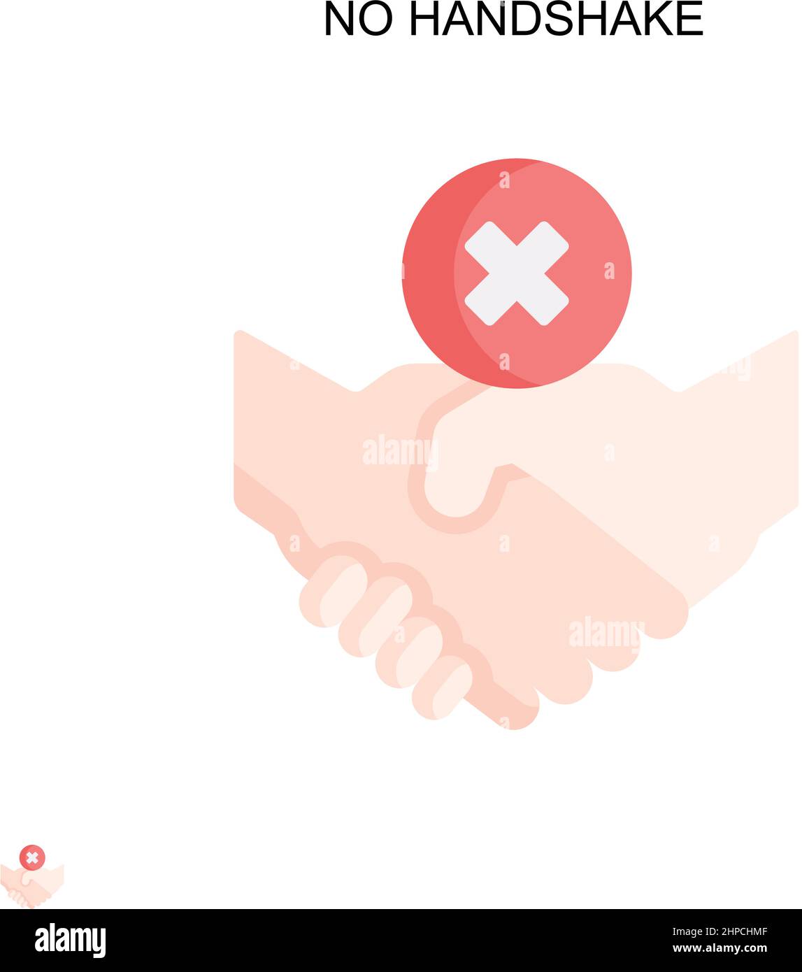 Aucune icône de vecteur simple de liaison. Modèle de conception de symbole d'illustration pour élément d'interface utilisateur Web mobile. Illustration de Vecteur