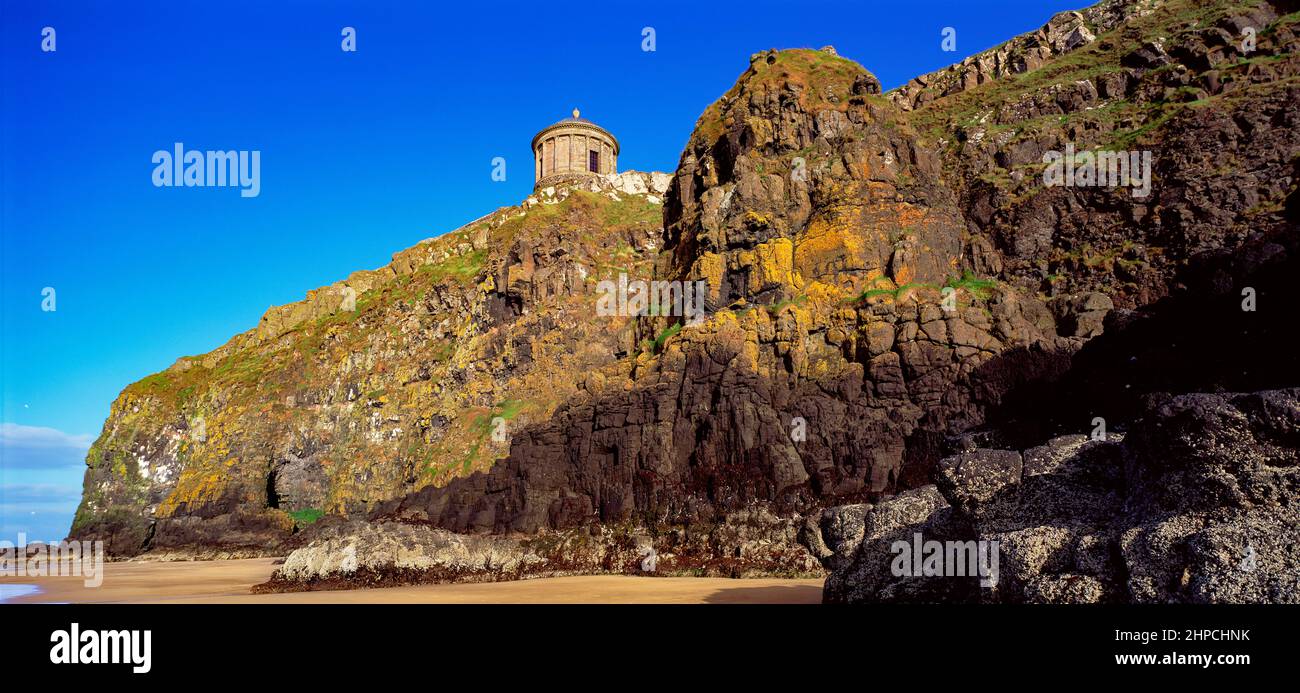 Temple de Mussenden, Downhill, Derry, Irlande du Nord Banque D'Images