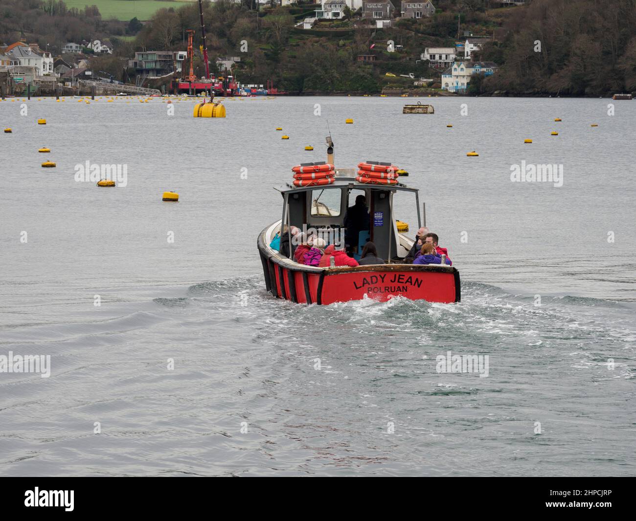 Polruan à Fowey ferry, Cornwall, Royaume-Uni Banque D'Images