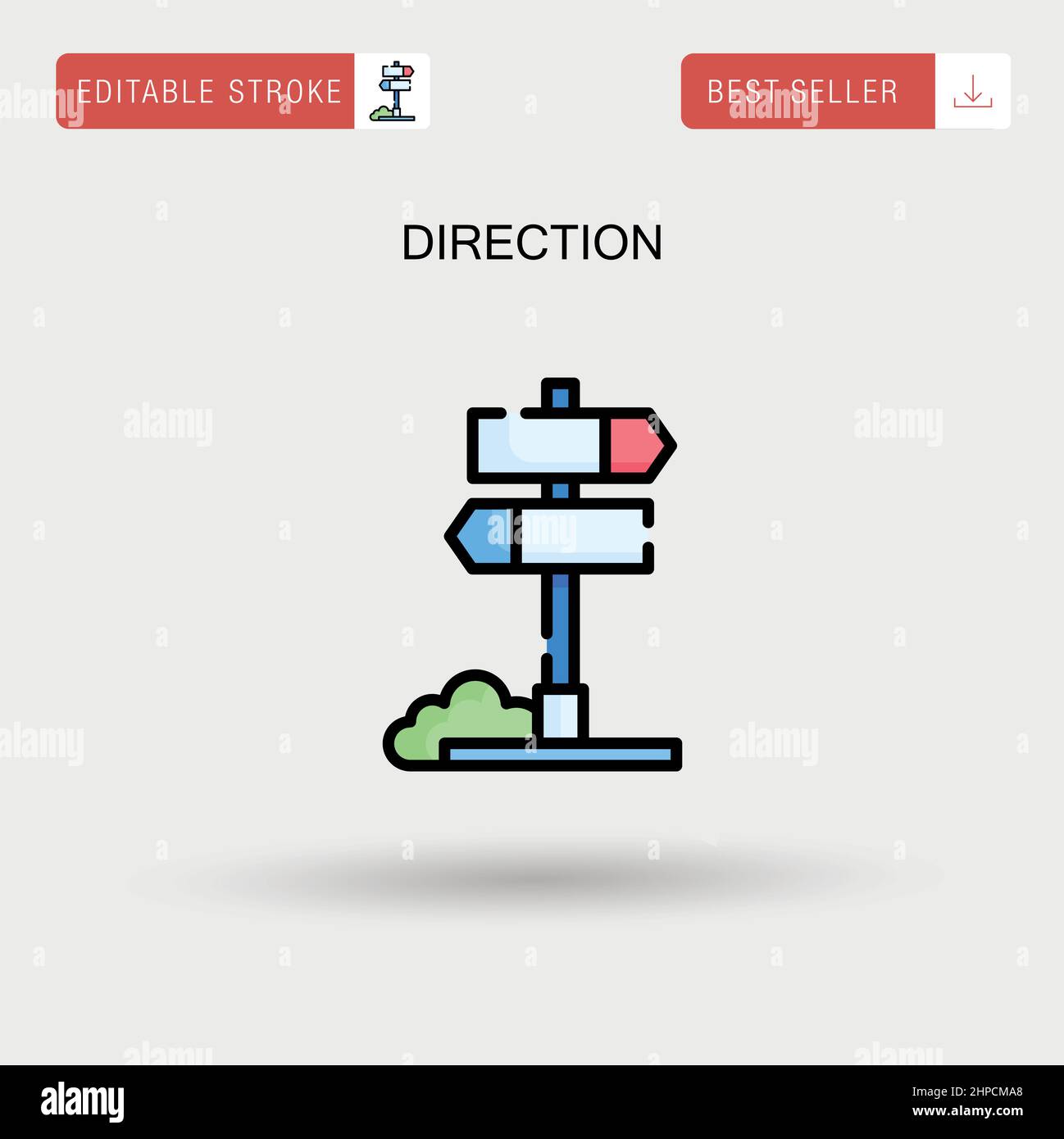 Direction de la flèche Banque d'images vectorielles - Alamy