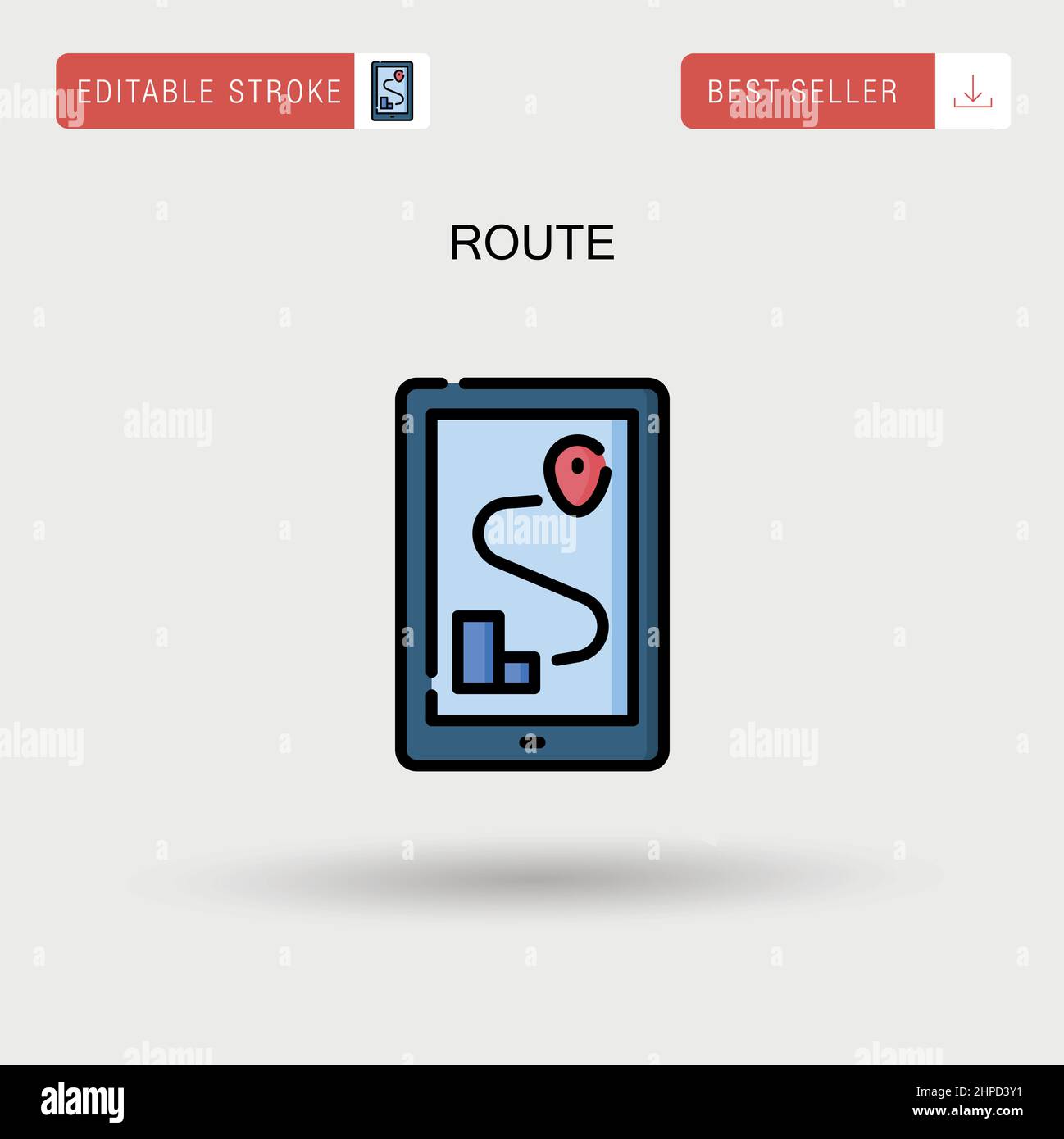 Icône de vecteur simple de routage. Illustration de Vecteur