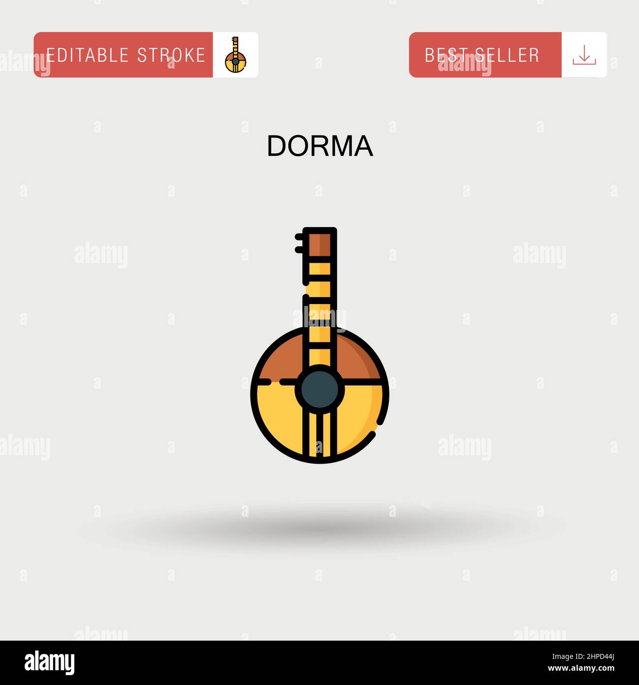 Icône de vecteur simple DORMA. Illustration de Vecteur