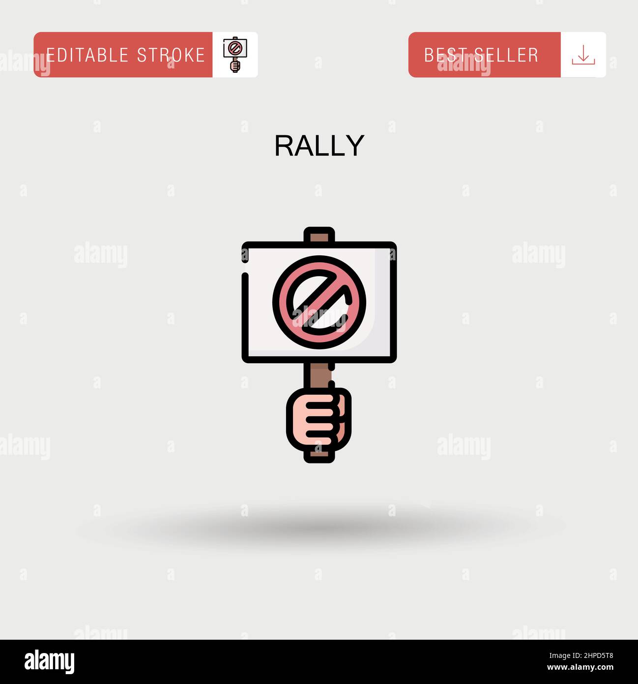 Icône de vecteur simple Rally. Illustration de Vecteur
