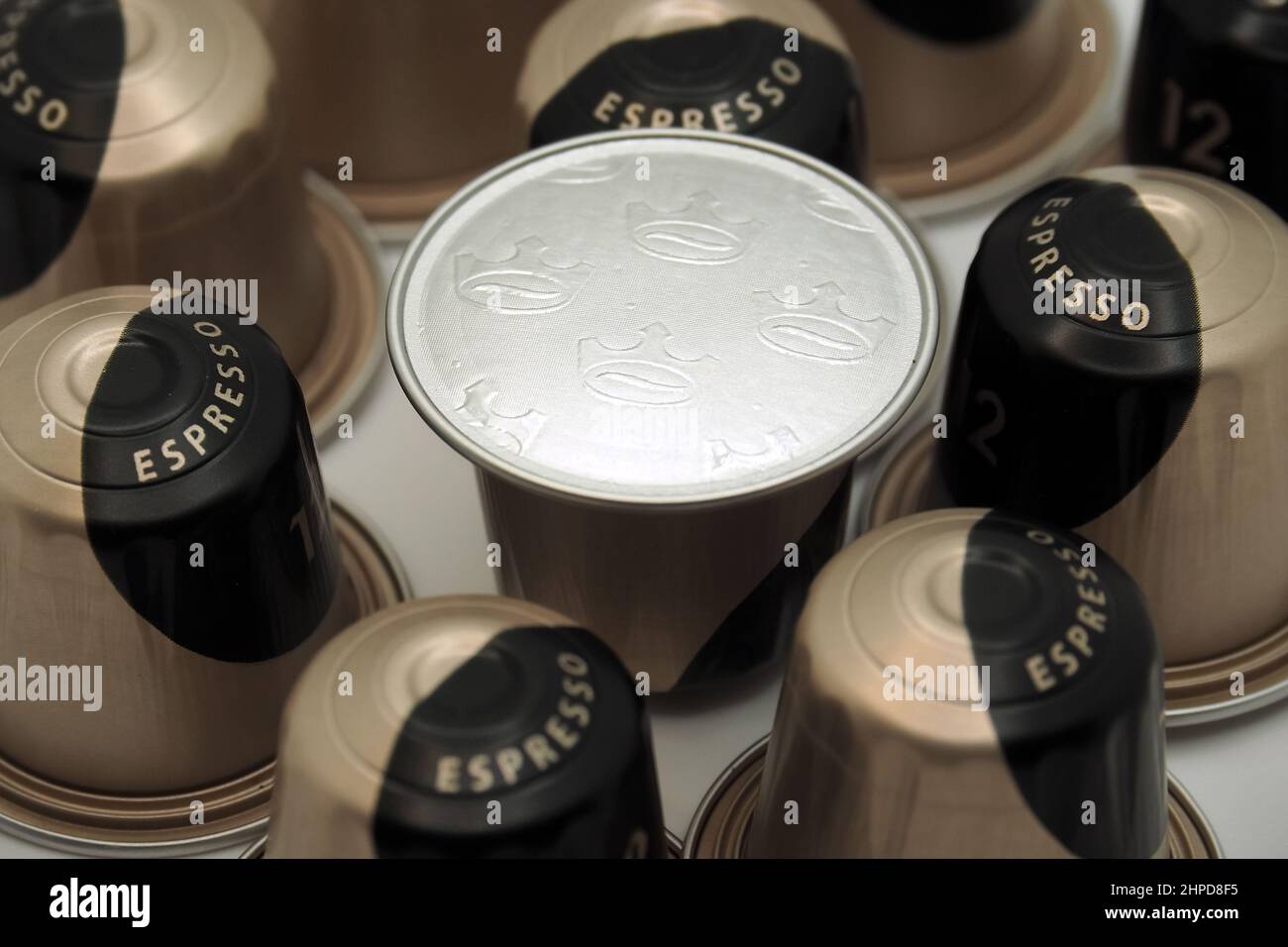 Jacobs espresso café capsules, est une marque de café qui remonte à 1895 en Allemagne Banque D'Images