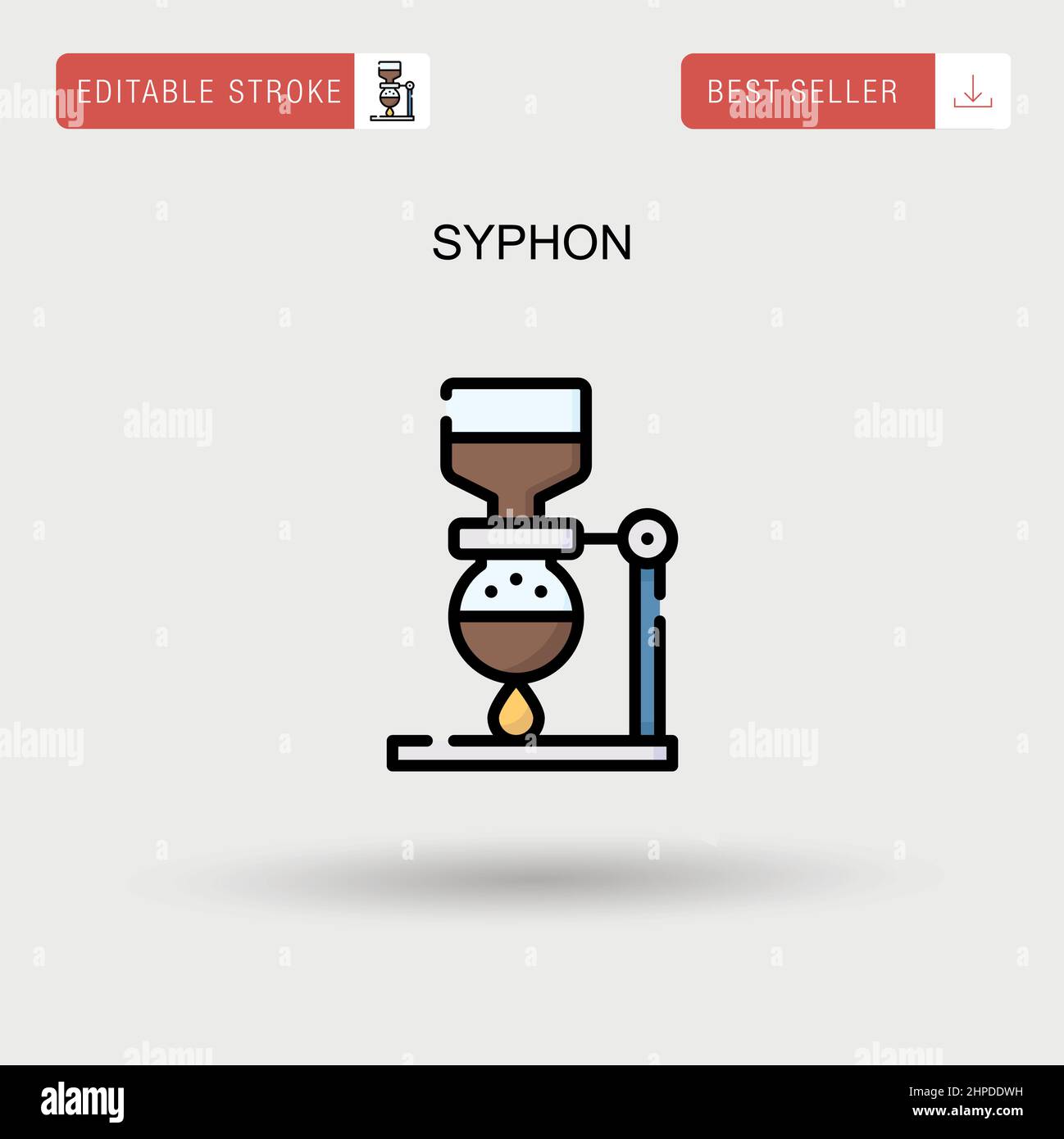 Icône Syphon simple Vector. Illustration de Vecteur