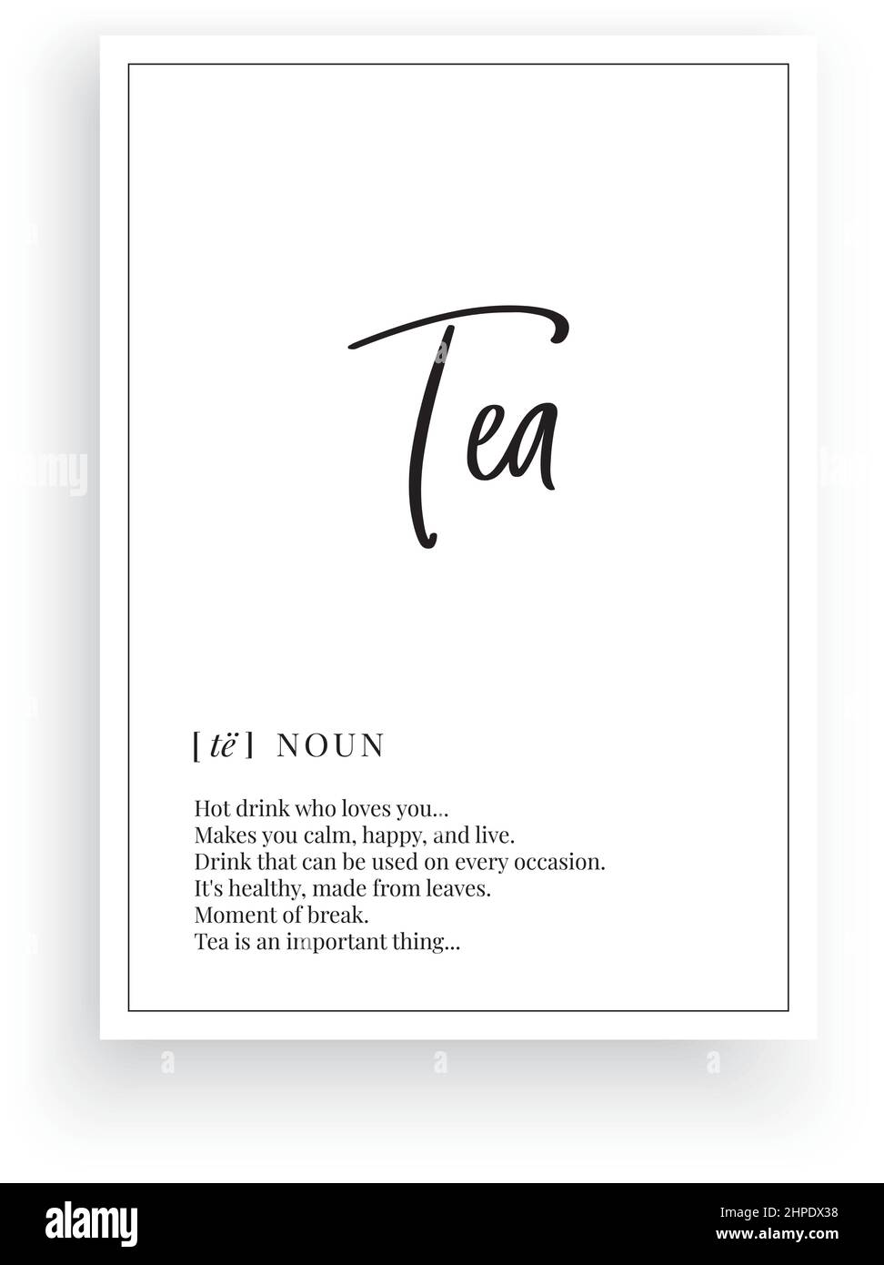 D finition Du Th Vecteur Design Poster Minimaliste Art Mural