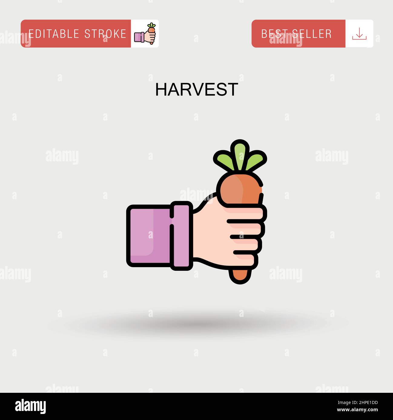 Icône de vecteur simple de récolte. Illustration de Vecteur