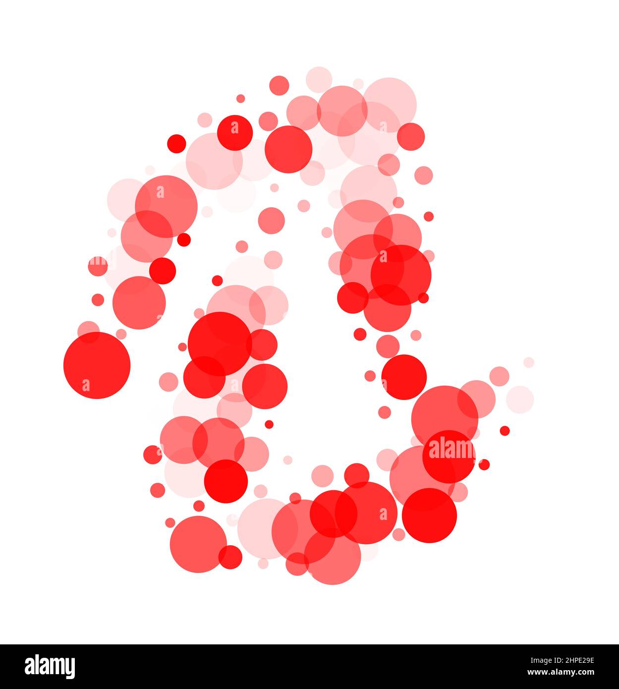 Illustration vectorielle aléatoire à motif de points rouges Illustration de Vecteur