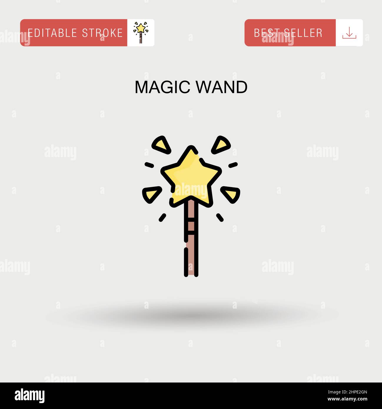 Magic Wand simple vector. Illustration de Vecteur