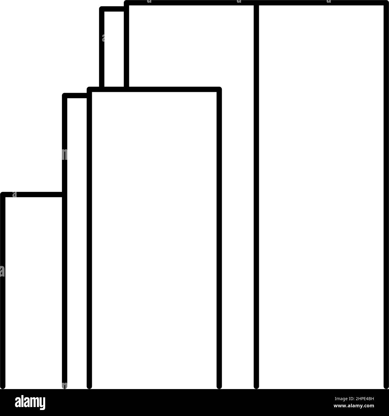 illustration vectorielle d'icône de ligne de sol en bois Illustration de Vecteur