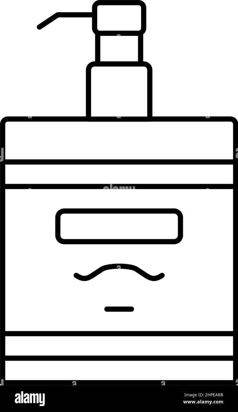 illustration vectorielle de l'icône lotion après rasage Illustration de Vecteur