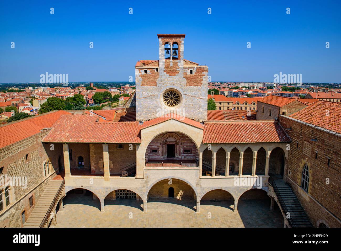 Palais des Rois de Majorque (Palais des Rois de Majorque), forteresse de Perpignan, France Banque D'Images Palais des Rois de Majorque (Palais des Rois de Majorque), forteresse de Perpignan, France Banque D'Images