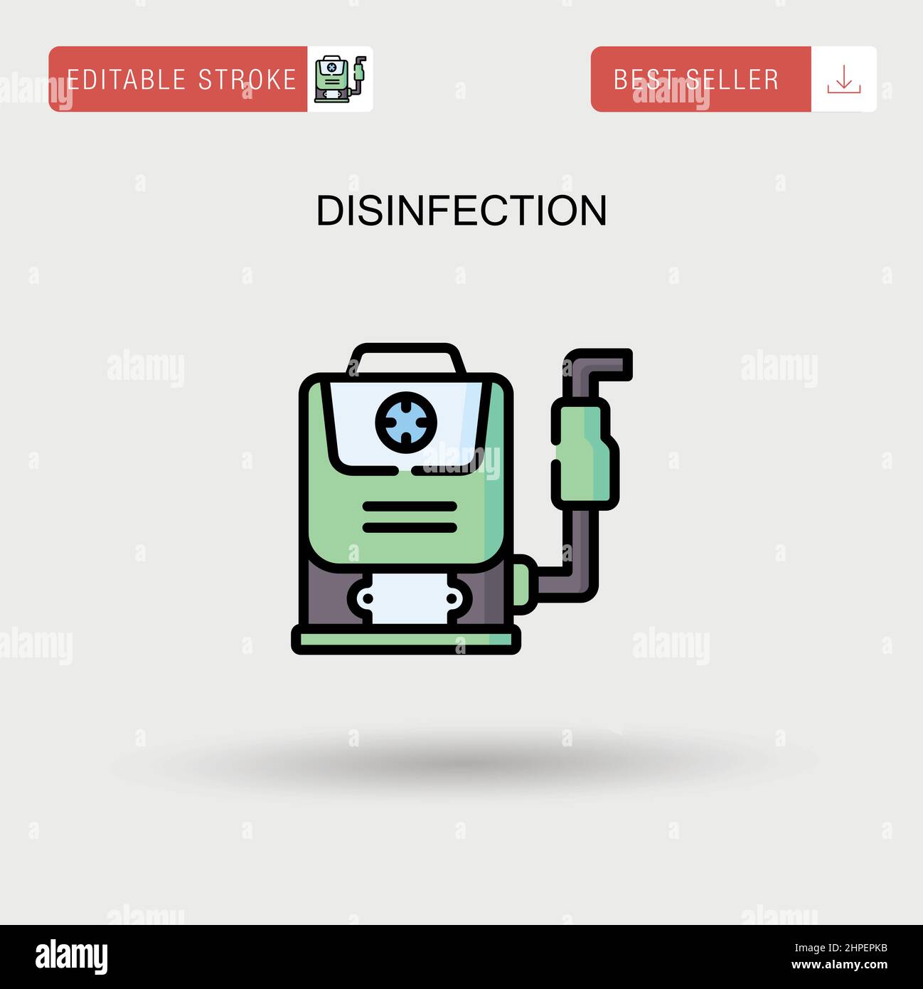 Icône de vecteur simple de désinfection. Illustration de Vecteur