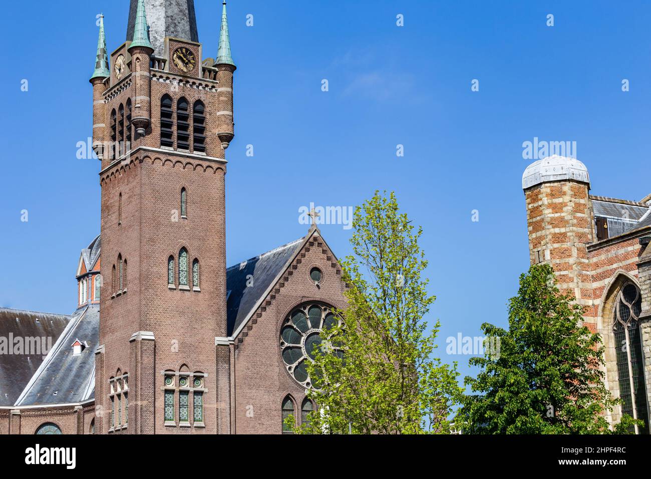 Tour d'église iof Eglise Sainte Marie à Goes Zuid Beveland Zeeland pays-Bas Banque D'Images