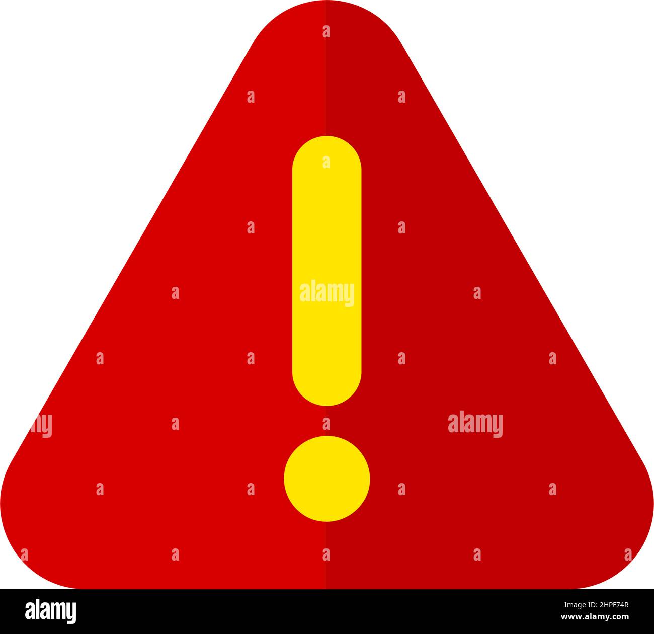 Illustration de l'icône de vecteur d'alerte et de mise en garde Illustration de Vecteur