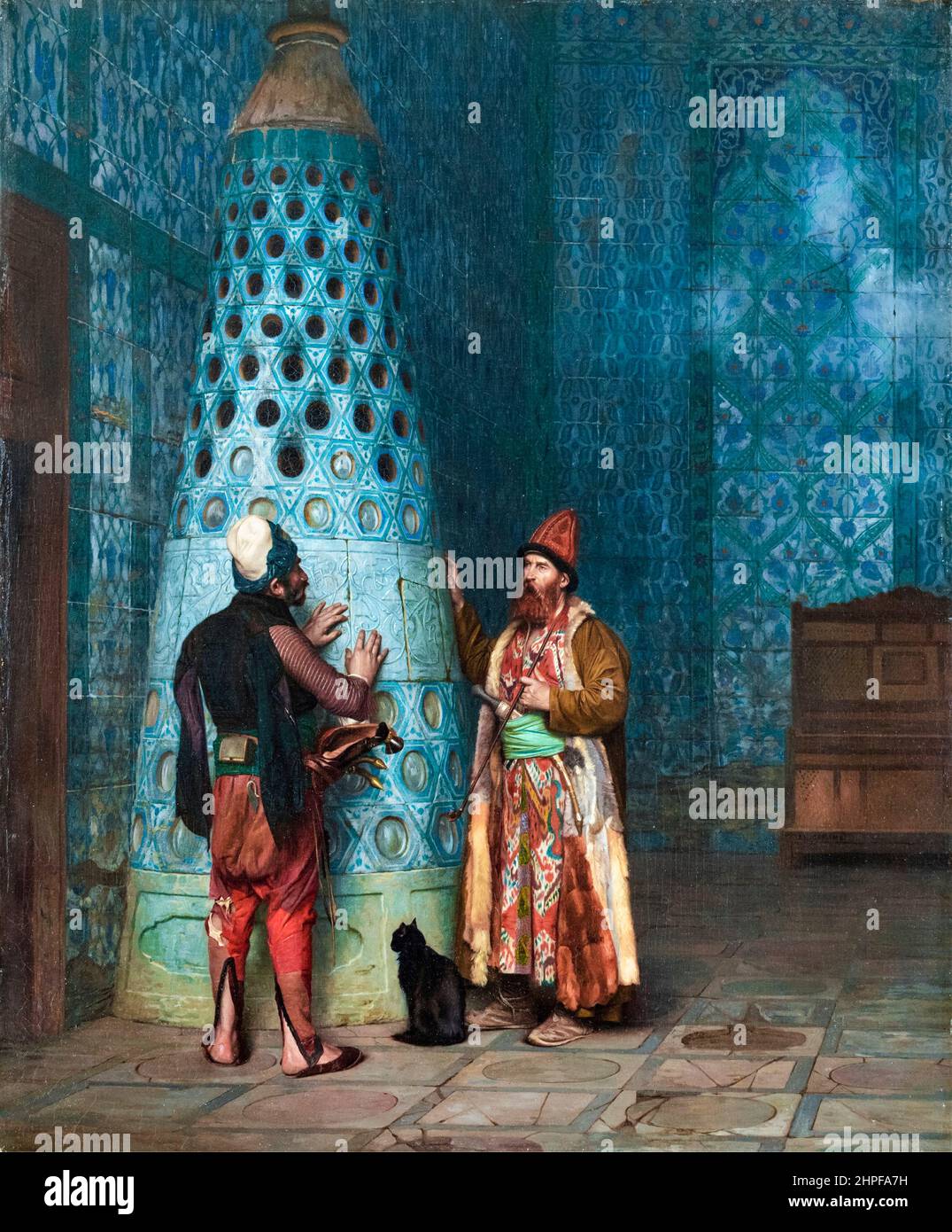 Jean Léon Gérame, devant le public, peinture, huile sur toile, 1881 Banque D'Images