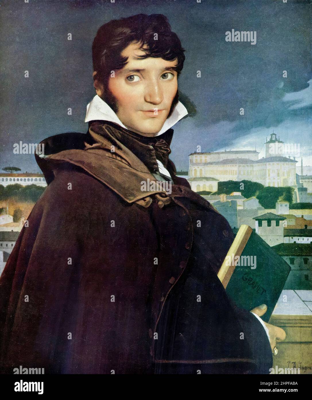 François Marius Granet (1775-1849), peintre français, peinture à l'huile sur toile par Jean Auguste Dominique Ingres, 1807 Banque D'Images
