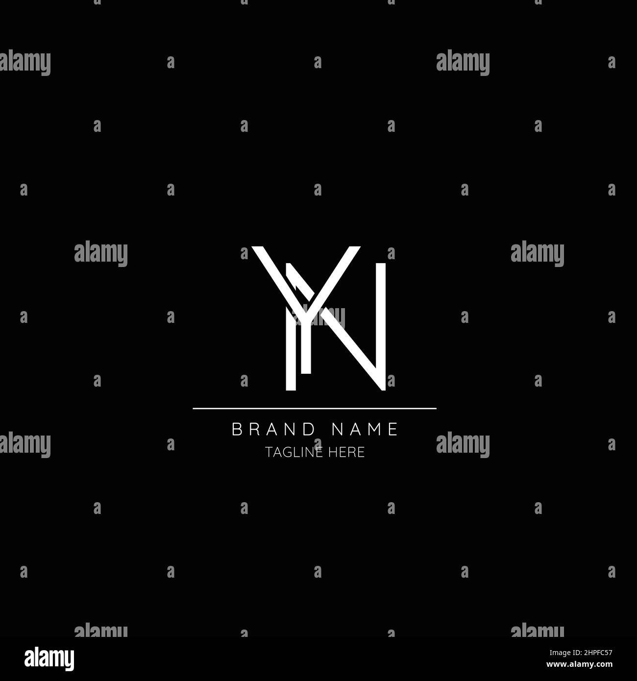 Lettre jaune initiale symbole logo Illustration de Vecteur