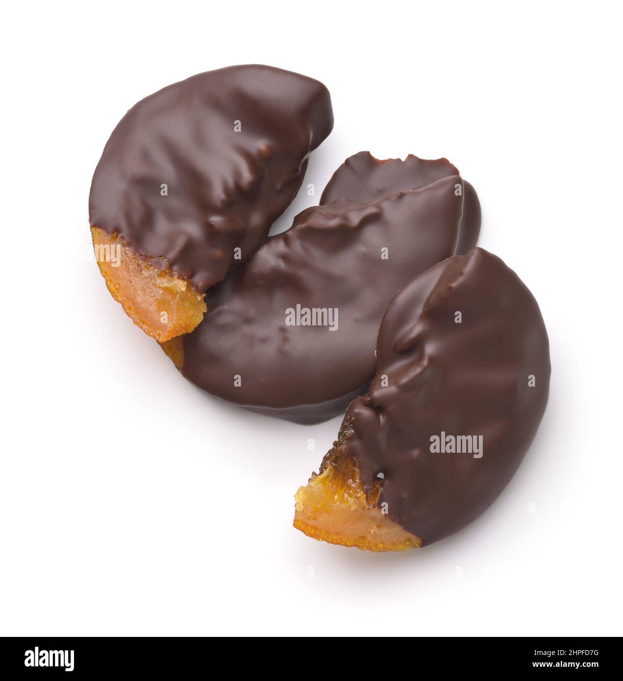 Fruit Confit Enrobé De Chocolat Mots Fléchés Chocolate dipped orange Banque de photographies et d'images à haute  résolution - Alamy