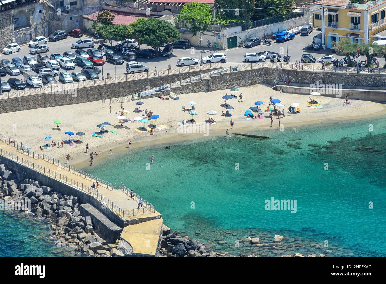 Italie, Calabre, Pizzo Calabro, la plage Banque D'Images
