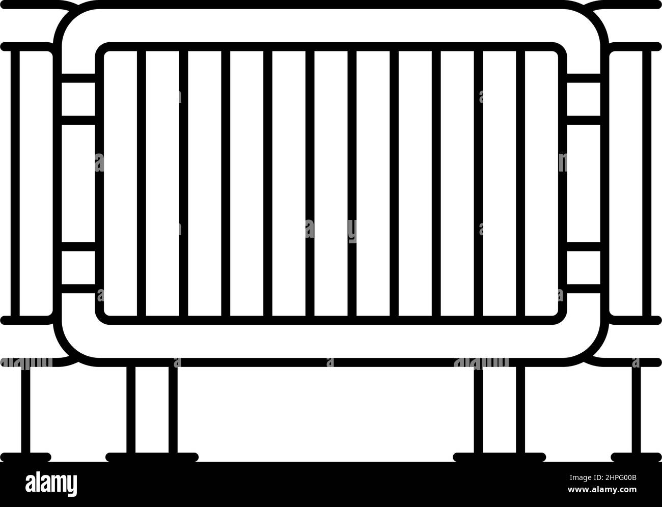 clôture de la ligne de concert de musique icône illustration vectorielle Illustration de Vecteur