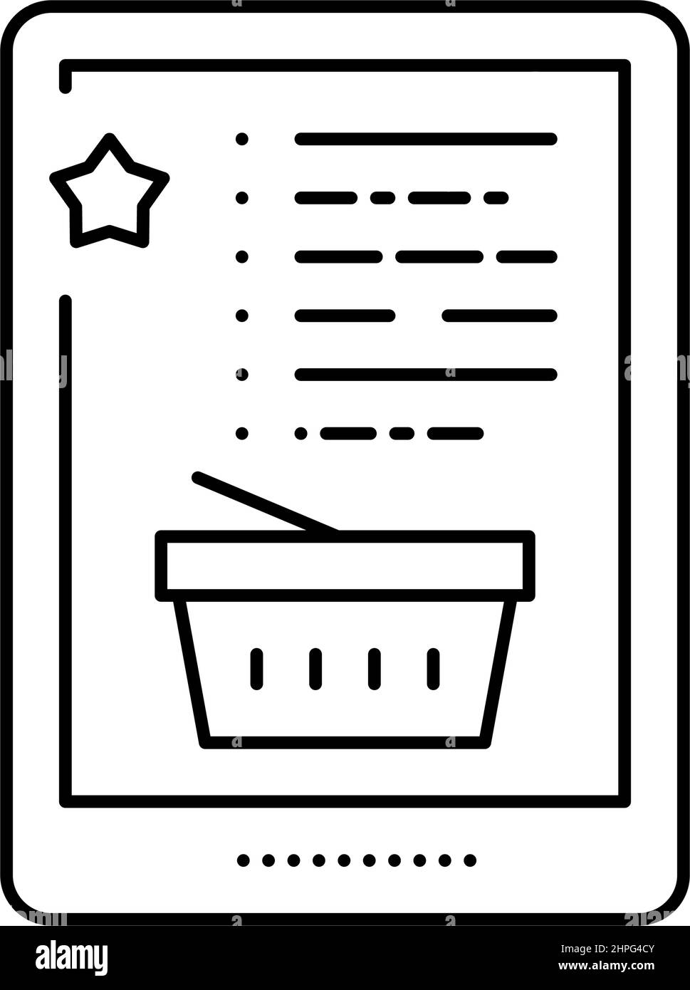 illustration vectorielle de l'icône de la ligne de la liste de souhaits Illustration de Vecteur illustration vectorielle de l'icône de la ligne de la liste de souhaits Illustration de Vecteur