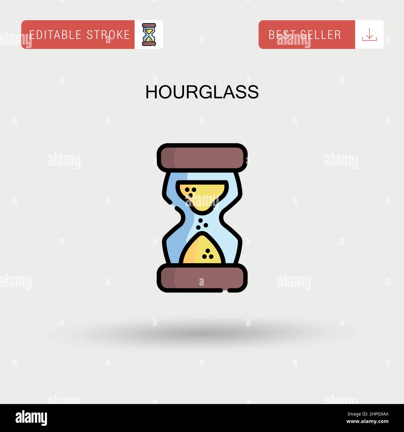 Icône de vecteur simple HourGlass. Illustration de Vecteur