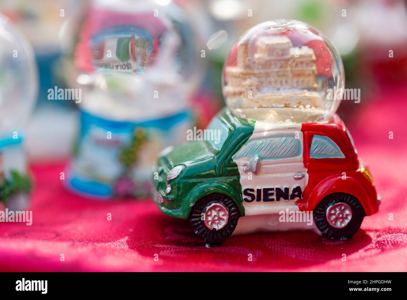 Italie, Toscane, Sienne, Old Snow Globe souvenir Banque D'Images